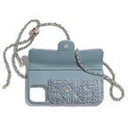 Quilted Chain Phone Case with Card Holder