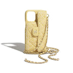Quilted Chain Phone Case with Card Holder