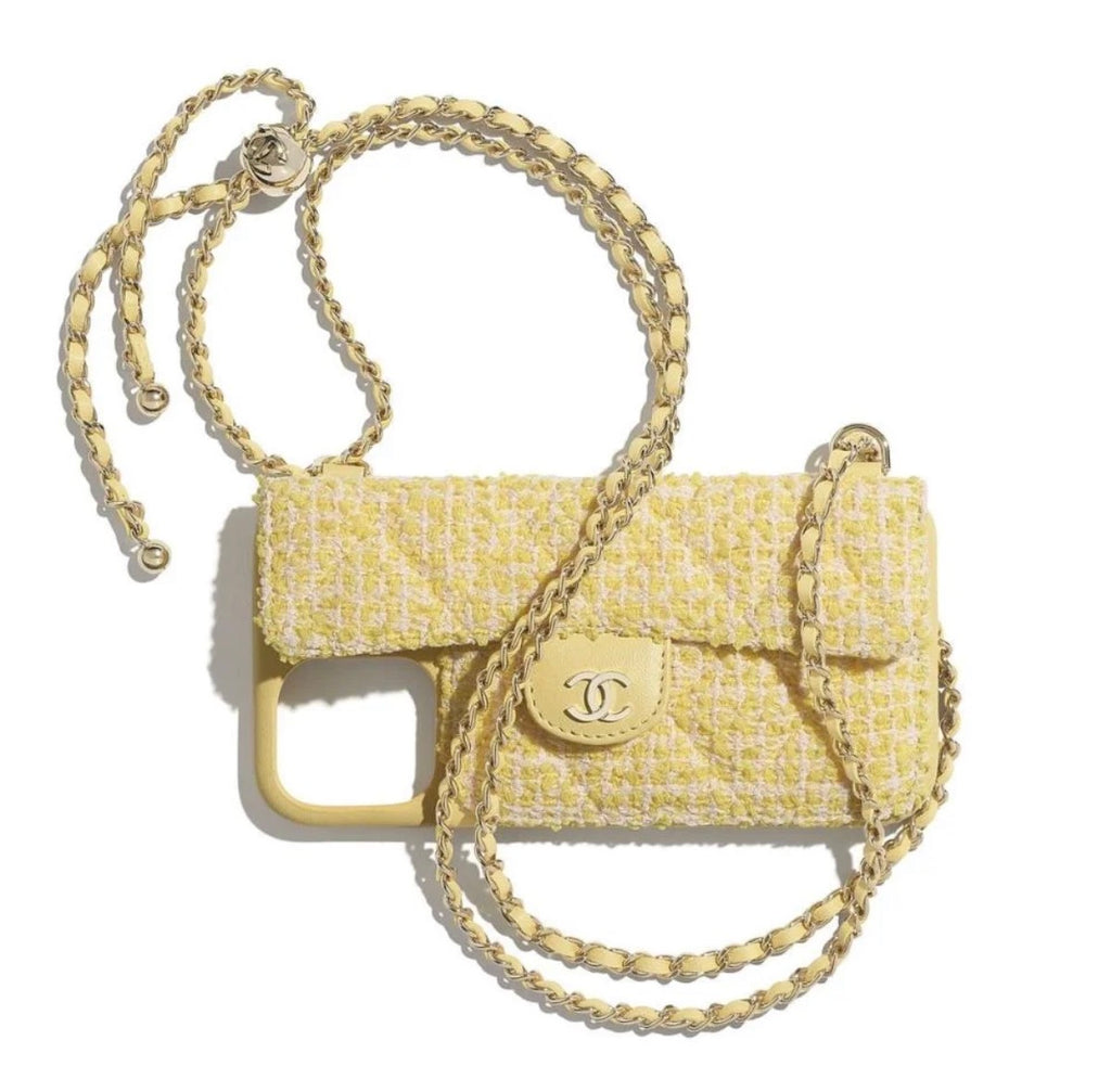 Quilted Chain Phone Case with Card Holder