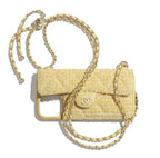 Quilted Chain Phone Case with Card Holder