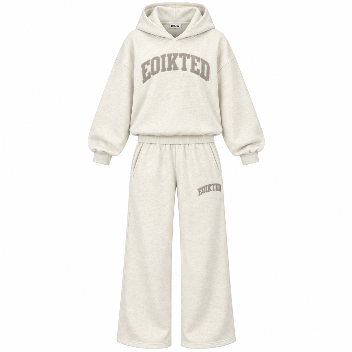Edikted Oversized Hoodie & Wide Leg Jogger Set
